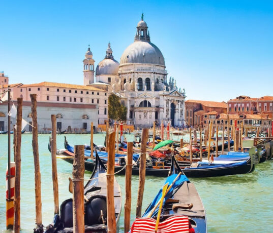 Gondolas in Venice, Italy