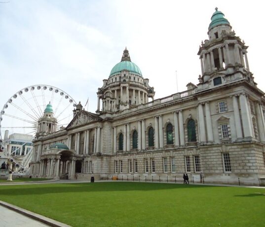 Ireland's Belfast City Hall in the sun